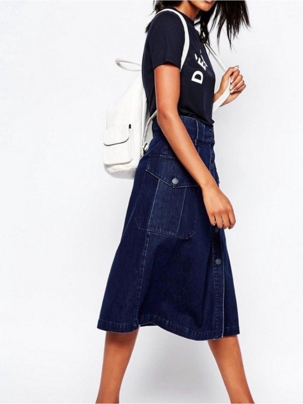 Whistles denim cargo skirt Size 4